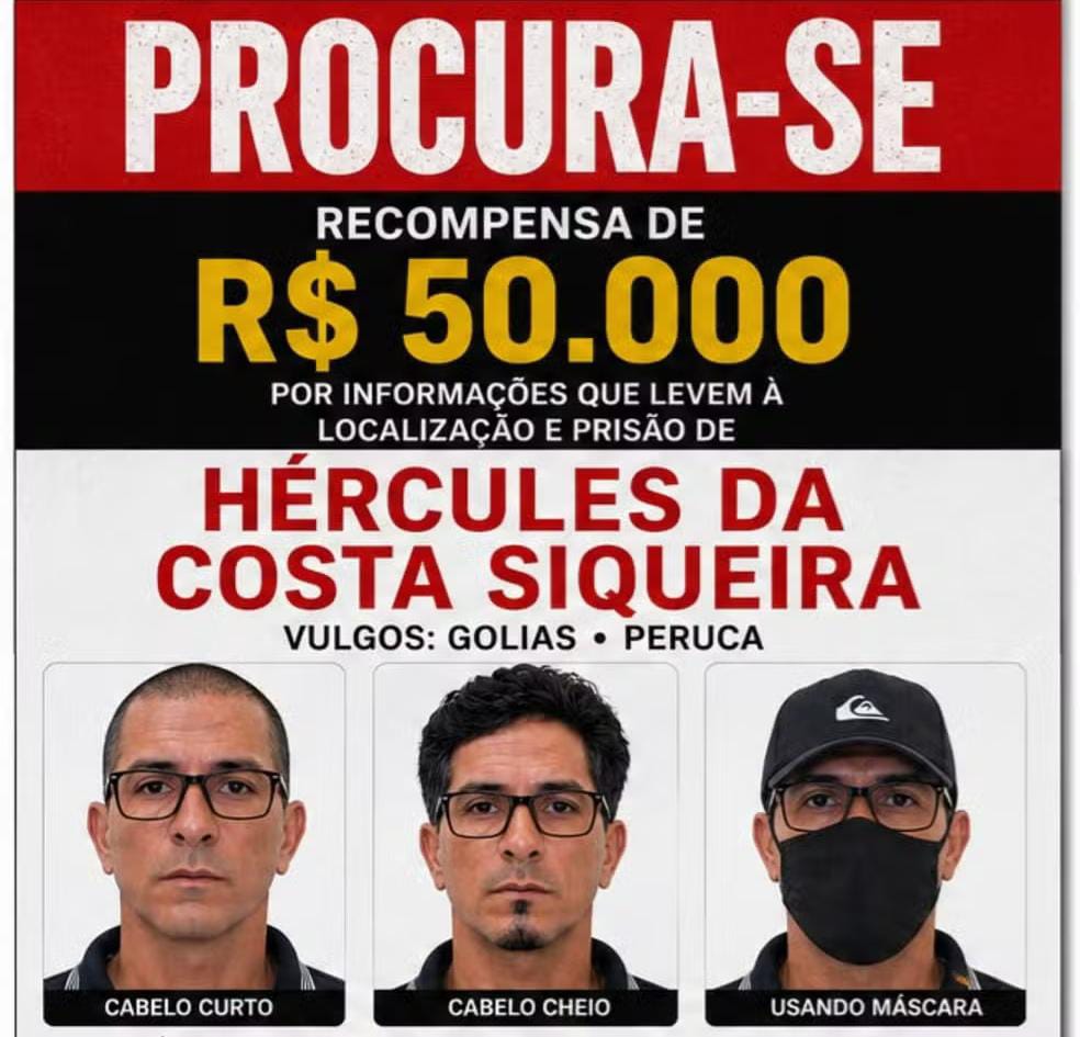  Governo paga R$ 50 mil de recompensa por suspeito de atirar em irmão de Eloá